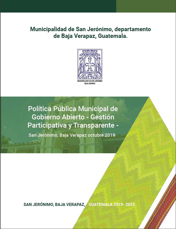 Política Pública Municipal de Gobierno Abierto